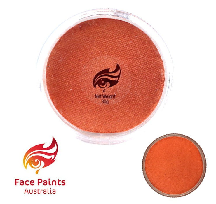 Face Paints Australia Face and Body Paint | Metallix Orange - 30gr
