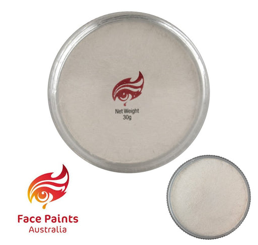 Face Paints Australia Face and Body Paint | Metallix White - 30gr