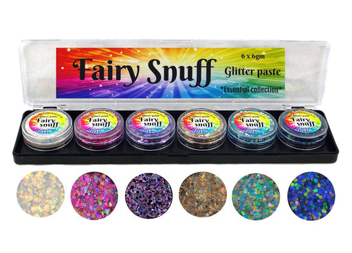 Fairy Snuff | Glitter Paste - Essential Collection Palette (6x6grams)