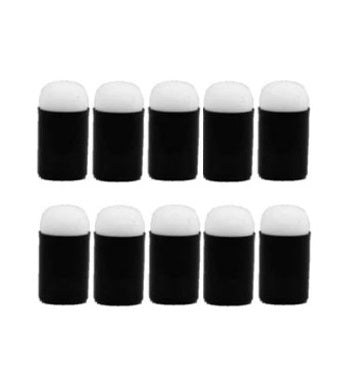 Finger Dauber Face Painting Sponge  - 10 Units - BLACK