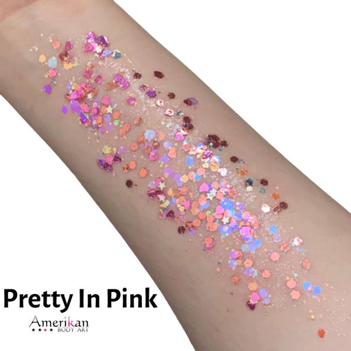 Pixie Paint Face Paint Glitter Gel - NEW Pretty in Pink -  Small 1oz