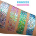 Incendium Arts | Essential Glitter Balm Palette -  PRINCESS DIMENSIONS COLLECTION - 4 Color Power Pack  (25gr - Case Color May Vary)
