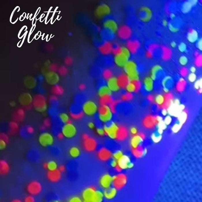 Festival Glitter | Chunky Glitter Gel - UV Confetti Glow - 1.2 oz