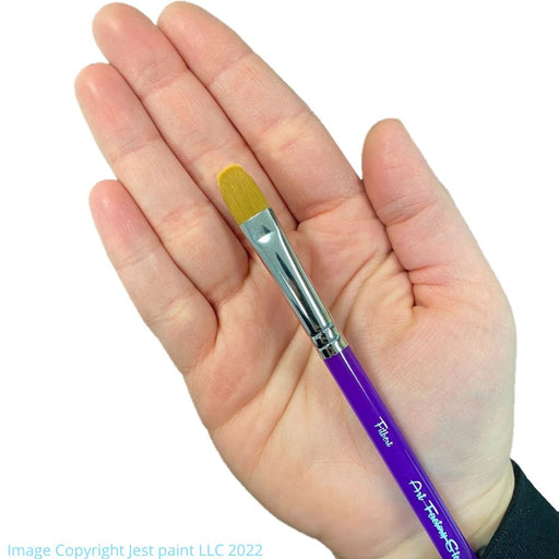 Art Factory Studio Face Painting Brush - 3/8" Acrylic Handle Filbert