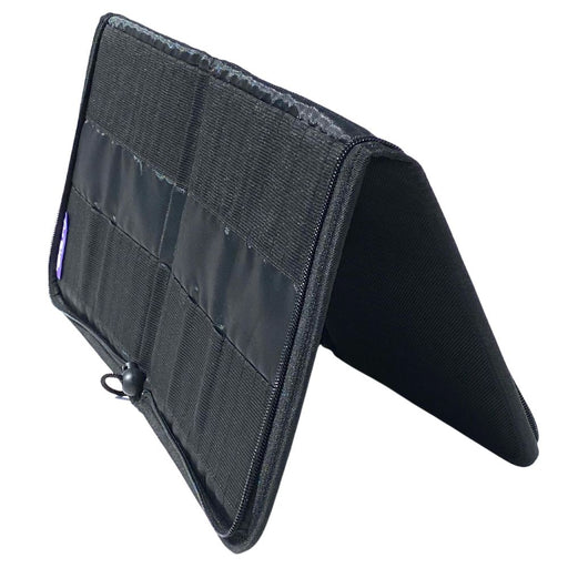 Art Factory | Double Row Brush Wallet with Zipper - All Black