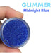 Glimmer Body Art Face Paint Glitter Jar - Midnight Blue - 7.5gr