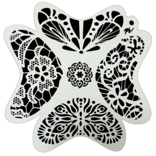 PK | FRISBEE Face Painting Stencil | Lovely and Lacy - B7