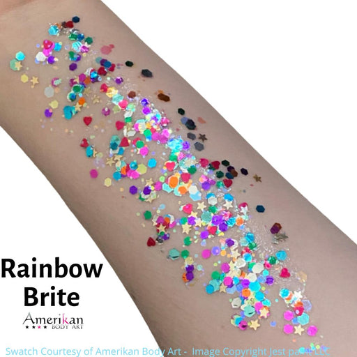 Pixie Paint Face Paint Glitter Gel - Rainbow Brite - Small 1oz