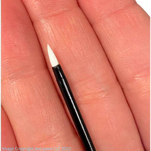 Disposable Round Brush | White Bristles with Black Handle - 50 pack