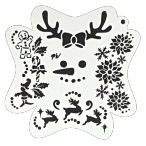 PK | FRISBEE Face Painting Stencil |  Winter Fun  -  C7
