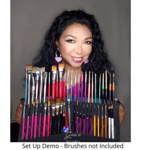 Gio's Art Kreations | Double Row Brush Wallet - Gio's Brush Holder