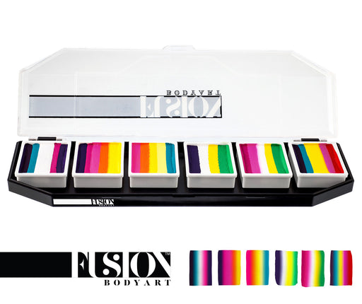 Fusion Body Art Face Painting Palette | NEW! Tropical Collection by Leanne Courtney  (Non Neon)