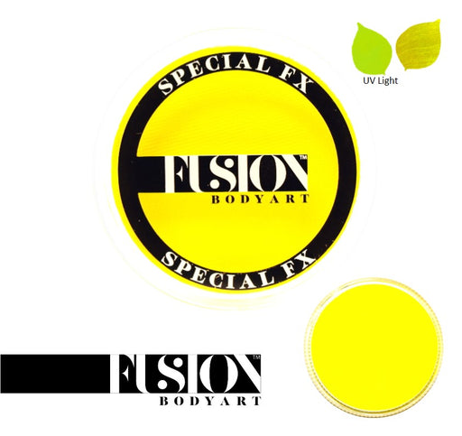 Fusion Body Art & FX - UV Neon Yellow 32gr  (SFX - Non Cosmetic)
