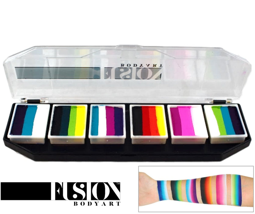 Fusion Body Art  - Spectrum Face Painting Palette | Rainbow Burst