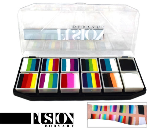 Fusion Body Art  - Spectrum Face Painting Palette | Rainbow Explosion