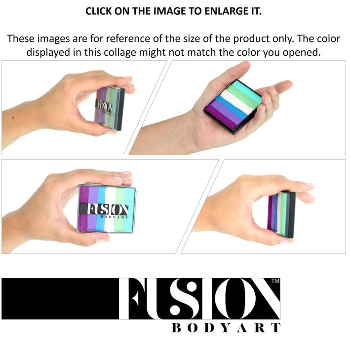 Fusion Body Art Face Paint - Rainbow Cake | NEW Mermaid Splash (no neons) 50gr by Jest Paint