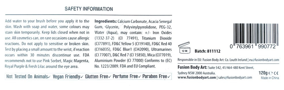 Fusion Body Art  - Spectrum Face Painting Palette | Carnival Kit