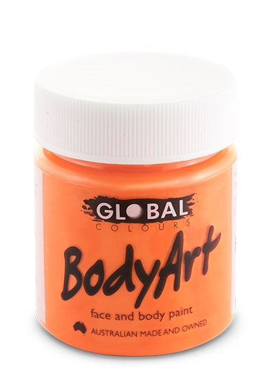 Global Colours Paint - Liquid Neon Orange 45ml (SFX - Non Cosmetic)