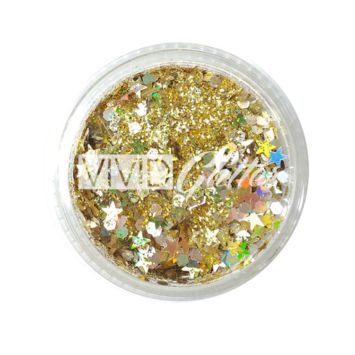 VIVID Glitter | Loose Chunky Hair and Body Glitter | Gold Dust (10gr)