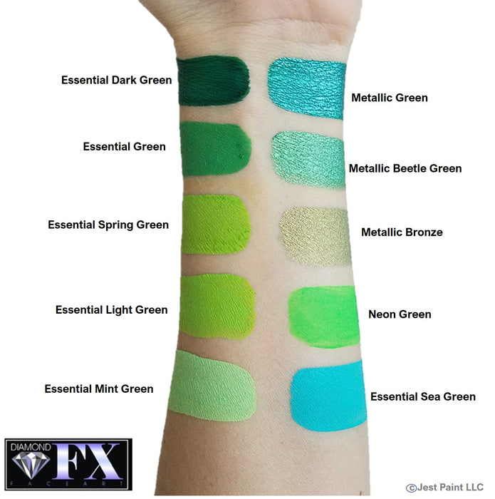 Diamond FX Face Paint- Metallic Green 30gr