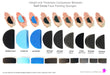 Art Factory | Blue High Density Face Painting Sponges - Half Circle (2 pieces)