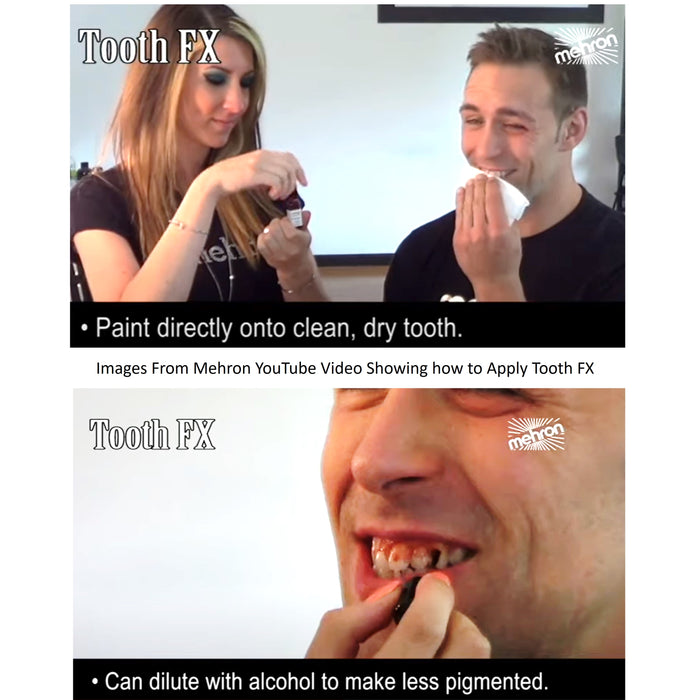 Mehron | TOOTH FX Tooth Paint - BLACK  (0.125 fl. oz. / 4ml) - on Sale!