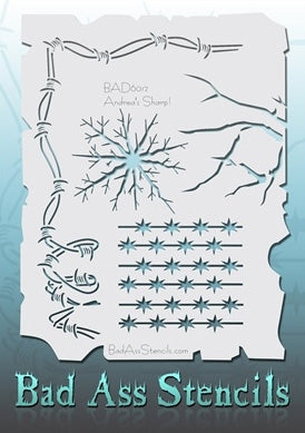 Bad Ass Body Painting Stencil - Sharp (Barb Wire) - Overstock Sale!