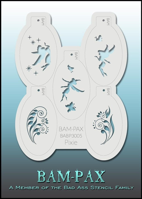 BAM PAX 3005 - Face Painting Stencil - Pixie - Overstock Sale!