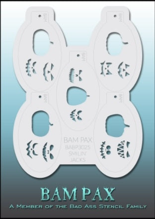 BAM PAX 3025 - Face Painting Stencil - Smilin Jacks