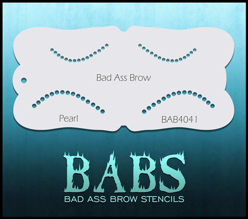 Bad Ass Brows 4041 - Face Painting Stencil - Pearls