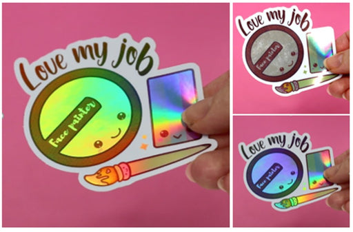 Lodie Up Holographic Sticker | Love My Job