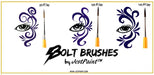 BOLT Face Painting Brushes by Jest Paint - FIRM Liner #2