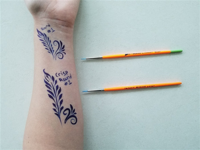 BOLT | Face Painting Brushes by Jest Paint - Thin Round #1