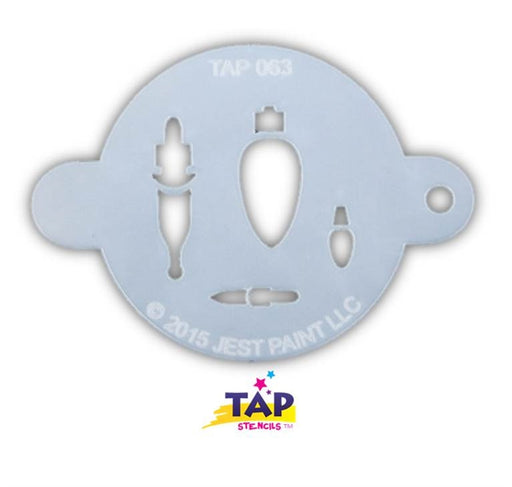 TAP 063 Face Painting Stencil - Christmas Lights - DISCONTINUED