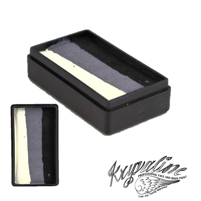 Kryvaline Face Paint Split Cake (Regular Line) - Bat Eye 30gr (See Product description about pink tint)