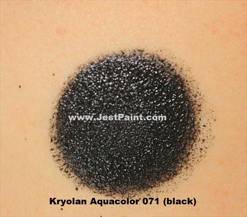 Kryolan Face Paint  Aquacolor - 071 (Black) - 30ml