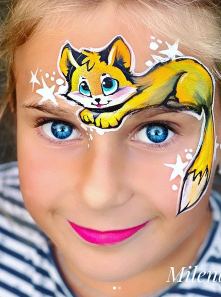 MILENA STENCILS | Face Painting Stencils -  (Kitty Cat Set)  D24