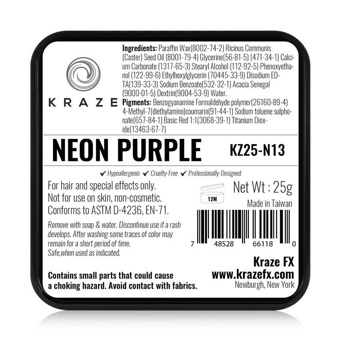 Kraze FX Paints | Neon Purple 25gr (SFX - Non Cosmetic)