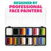 Kraze FX Face and Body Paints | Splash 12 One Stroke Split Cake Palette (6 gm each)