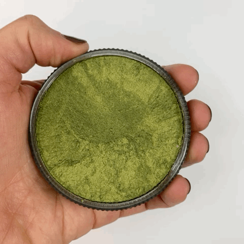 Kryvaline Face Paint Regular Line -  Metallic Olive Green 30gr