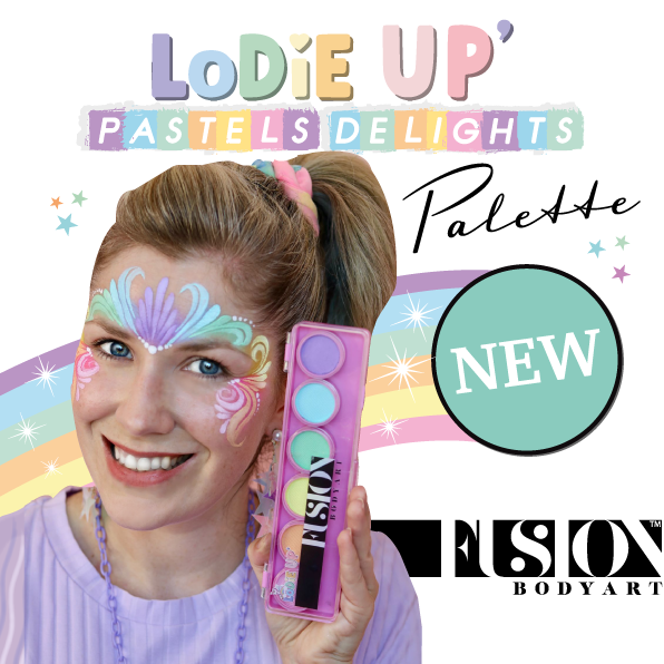 Fusion Body Art  | Lodie Up Face Painting Pink Palette - Elodie's Pastel Delights