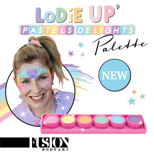 Fusion Body Art  | Lodie Up Face Painting Pink Palette - Elodie's Pastel Delights