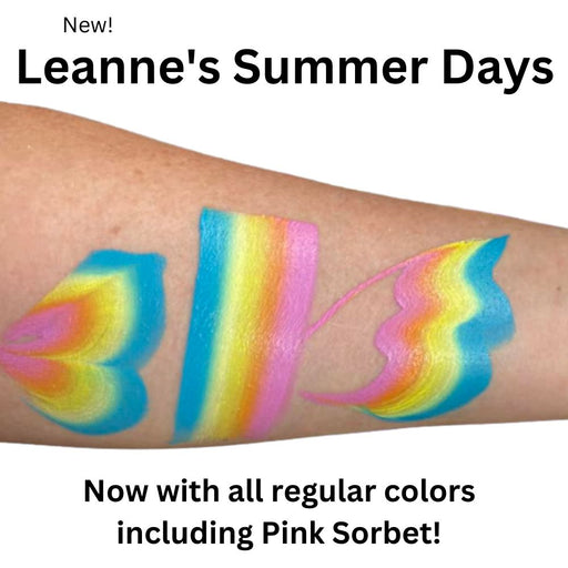 Fusion Body Art Face Paint- Split Cake | NEW! Summer Days by Leanne Courtney 30gr (Non Neon)