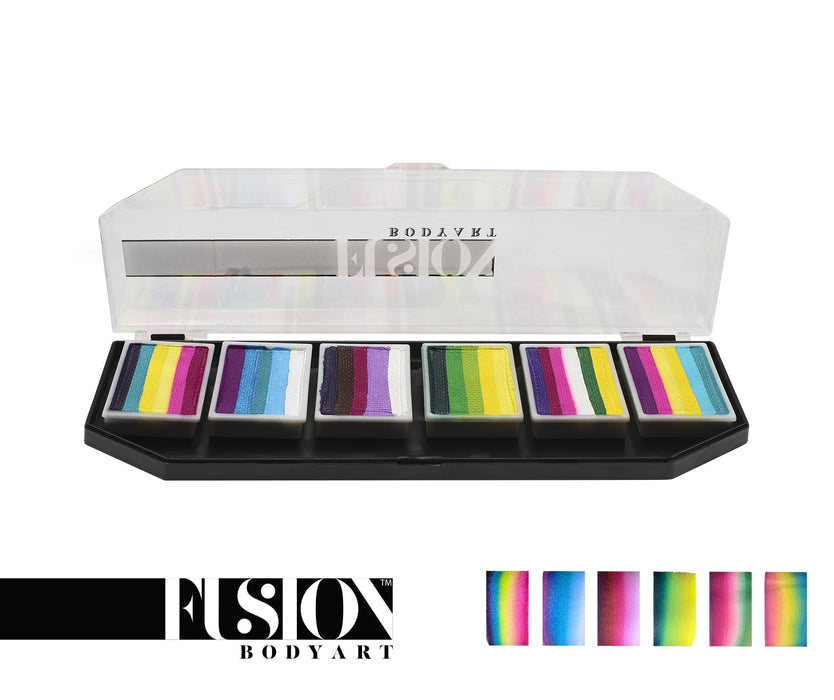 Fusion Body Art  - Spectrum Face Painting Palette | Leanne's Pretty Rainbow