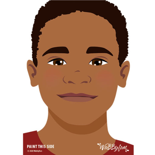 WABBY FUN | Face Painting Practice Board - A4 Front Facing - BORIS