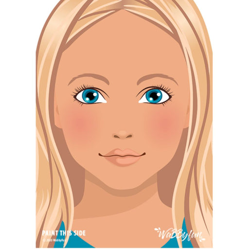 WABBY FUN | Face Painting Practice Board - A4 Front Facing - CHARLIE
