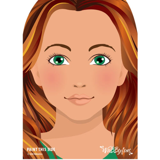 WABBY FUN | Face Painting Practice Board - A4 Front Facing - LUNA