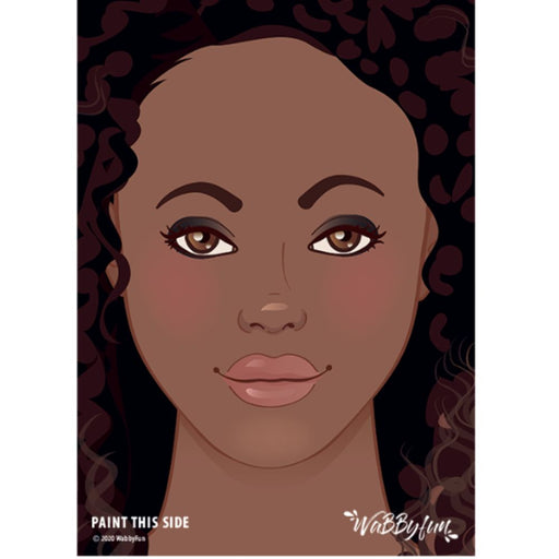 WABBY FUN | Face Painting Practice Board - A4 Front Facing - TARA