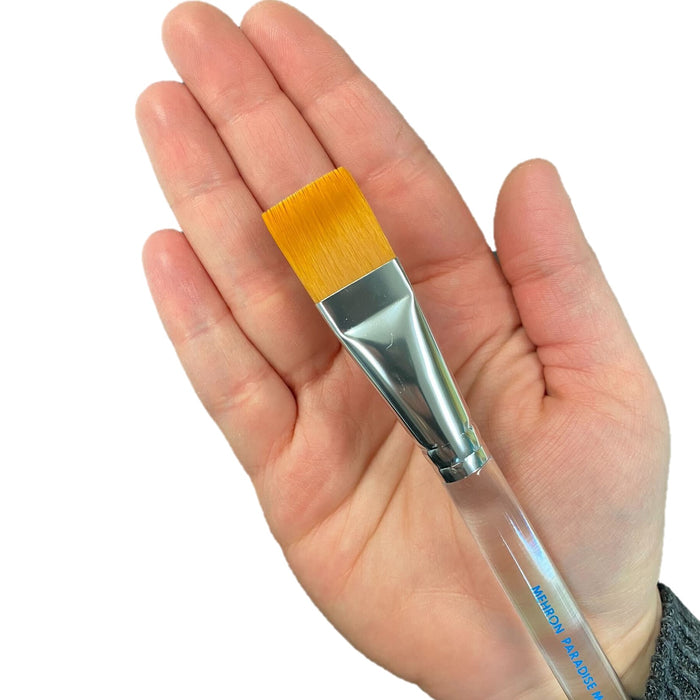 Face Painting Brush - Paradise Prisma By Mehron - Medium FLAT 3/4" AQ 841