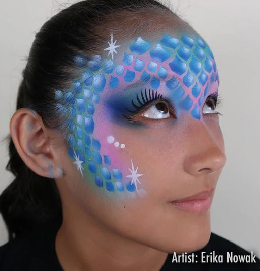 Stencil Eyes- Face Painting Stencil - MERMAID - Child Size